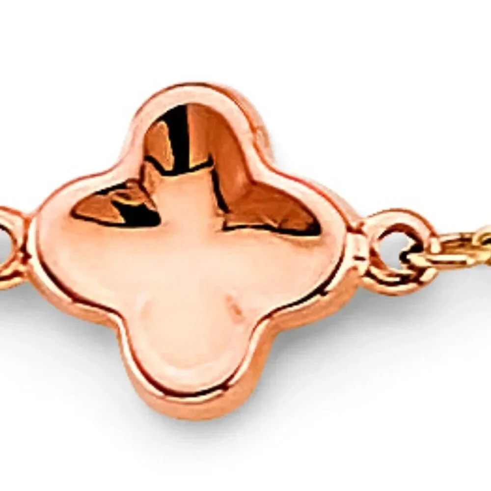 KIDS GIRLS 14K 3 COLOR GOLD FLOWER BALL Bracelet 5